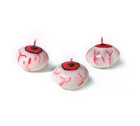 Bougie flottante Oeil ensanglanté Halloween 4 cm - Rouge - Taille Unique
