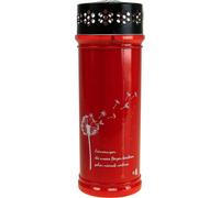 Bougie funéraire avec message funéraire et motif pour des souvenirs pleins d'ambiance