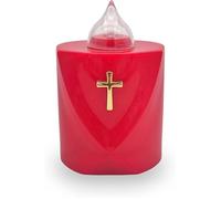 Bougie funéraire LED - Effet vacillant - Longue durée de combustion jusà 120 jours - Rouge - Sainte Croix 1 1 REPERE POUR CIMETIERE