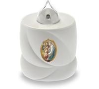Bougie funéraire LED - Effet vacillant - Longue durée de combustion jusà 200 jours - Blanc - Sainte Famille 1 REPERE POUR CIMETIERE