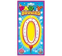 Bougie géante chiffre 0 G