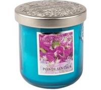 Bougie Heart and Home Petite jarre Pois de senteur Bleu