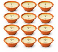 Bougie Jardin Citronnelle Royal Flame en Pot Terre Cuite, ± 13 Heures -Jaune, Grande Bougie 23 cm x 6,5 cm de Diamètre, Fabrication Européenne