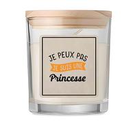 Bougie Je peux pas je suis une princesse | Candle | Idée Cadeau Anniversaire Fête Original Famille Travail Départ Collègue Retraite Noël