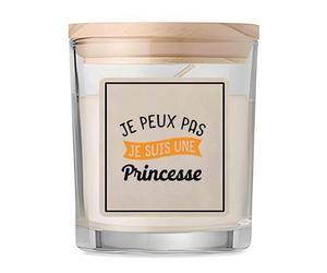 Bougie Je peux pas je suis une princesse | Candle | Idée Cadeau Anniversaire Fête Original Famille Travail Départ Collègue Retraite Noël