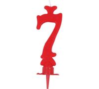 Bougie Joyeux Anniversaire Rouge n° 7
