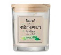 Bougie Kinésithérapeute Inoubliable | Candle | Idée Cadeau Rééducatrice physique Original Travail Départ Collègue Retraite Anniversaire Noël