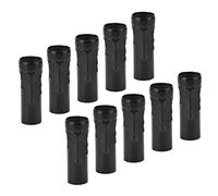 Bougie Lampe Titulaire Tube 10 Pcs E14 Métal Tube Tête De Lampe Boîtier Fer Pour 25x80mm Lustre En Cristal Panneaux Et Unités Noir