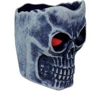bougie led crâne déco toile araignée 6cm gris - générique 24521