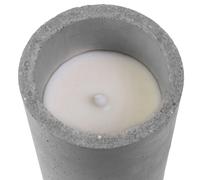 Bougie LED design ciment Factory - Gris
