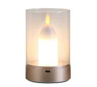 Bougie LED rechargeable avec détecteur de mouvement, veilleuse, petite lampe sans flamme pour décoration intérieure