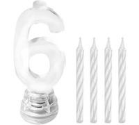 bougie lumineuse chiffre 6 led clignotant 7cm - sud trading cd1157+06 Multicolore G