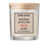 Bougie Magali ça n'existe pas | Candle | Idée Cadeau Anniversaire Famille Travail Départ Collègue Retraite Noël