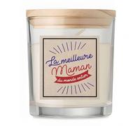 Bougie Maman Meilleure du Monde | Candle | Idée Cadeau Mère Fête des Mères Original Anniversaire Fête Famille Amour Noël