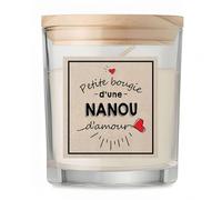 Bougie Nanou d'amour | Candle | Idée Cadeau Chérie Amie Copine Anniversaire Fête Original Famille Travail Départ Collègue Retraite Noël