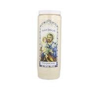 Bougie neuvaine de Saint Joseph 17 5cm