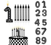 Bougie numérique 0-9 pour anniversaire, décoration de gâteau avec bougie chiffre, numéro de bougie avec coquillages pailletés, fournitures et décorations pour les fêtes d'anniversaire, de mariage et d