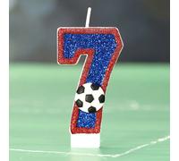 Bougie numérique créative de Football, décoration de gâteau d'anniversaire 9