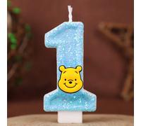 Bougie numérique Winnie l'ourson mignonne numéro 0-9, fournitures de décoration de gâteau d'anniversaire pour enfants, accessoires de fête Anime de dessin animé 0