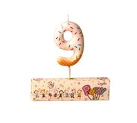 Bougie numérotée avec affichage de l ' âge pour gâteaux d ' anniversaire, saupoudré avec base conique et cire de paraffine, décoration de fête, accent numérique, accent de gâteau, bonbons, dessert,