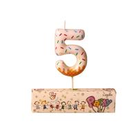 Bougie numérotée avec affichage de l ' âge pour gâteaux d ' anniversaire, saupoudré avec base conique et cire de paraffine, décoration de fête, accent numérique, accent de gâteau, bonbons, dessert,