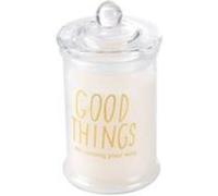 Bougie Parfumée Bocal Winter Blush 14cm Blanc