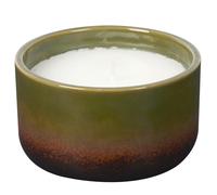 Bougie parfumée 2% pot en céramique vert TERRA senteur brume des bois