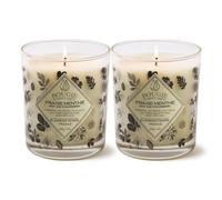 Bougie Parfumée 200 Grammes, 50 Heures Parfum Fraise Menthe (2 unités)