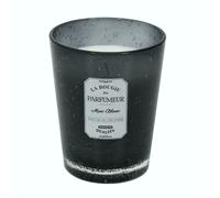 Home Deco Factory - Bougie parfumée BO5573, Musc blanc, 35h, Gris foncé, 13x16x13 cm