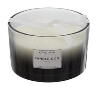 Bougie parfumée 3 mèches en coton HARMONY senteur linge frais noir