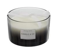 Bougie Parfumée 3 mèches Teinte Noire Senteur Linge Frais Ø13x8cm - ELEXI