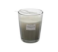AltoBuy Bougie Parfumée 3 mèches Vase Gris Senteur Ambre H16cm - ELEXI