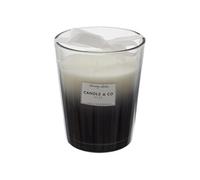Bougie Parfumée 3 mèches Vase Noir Senteur Linge Frais H16cm - ELEXI -