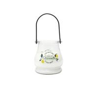 HOME DECO FACTORY - BO0142 Bougie Citronnelle Color Change - Design Élégant, Parfum Apaisant, Changement de Couleur à la Flamme, Taille 0, Jaune, Vert, Blanc