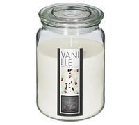 Bougie parfumée - Atmosphera - Vanille - 510g - Blanc - D. 10 x H. 14,5 cm