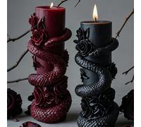Bougie parfumée au serpent, motif de serpent réaliste, bougie en cire de soja faite main, décoration gothique, convient pour la maison, cadeau de la Saint-Valentin, décoration d'hôtel, cadeau de Noël,