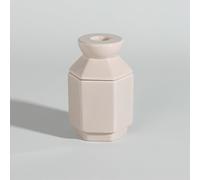 Bougie parfumée avec bougeoir en céramique beige 7.2x12x7.2cm Beige