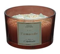 Bougie parfumée avec pierres 18h L'APOTHICAIRE à la cire de paraffine senteur amande