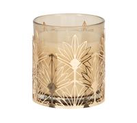 Bougie parfumée beige et métal doré 8.3x9x8.3cm Doré