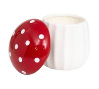 BOUGIE PARFUMÉE CHAMPIGNON CÉRAMIQUE 9.5X11.4CM Rouge, Bordeaux