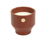 Home Deco Factory – Bougie parfumée Médaillon BO5524 – Pot ciment Ø12 cm – Ocre