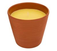 BOUGIE PARFUMÉE CITRONELLE POT ARGILE 200G 26H Jaune