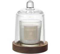 HOME DECO FACTORY - BO0080 Bougie Parfumée sous Cloche Softness, Design Élégant, Senteur Brume des Bois, Détente et Décoration, Taille 10 cm, Couleur Transparente
