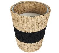 Bougie parfumée dans un panier Tressé (H23cm) senteur bois gingembre - - ALTOBUY Beige G