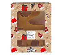 Bougie parfumée de Noël en forme de renne - Hauteur 10 cm - Couleur ivoire - Avec pochette cadeau - Cereria di Giorgio