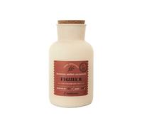 HOME DECO FACTORY - BO0125 Bougie Parfumée Figue Désert - Design Élégant - Parfum Envoûtant - Taille 25,5 cm - Couleur Beige et Orange - Combustion Longue