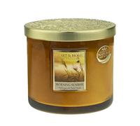 Bougie parfumée ellipse 2 mèches senteur Lever de Soleil - Heart & Home