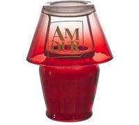 Bougie parfumée en forme de lampe d'amour (H12,5 cm) senteur rêve poudré - -