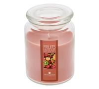 Bougie Parfumée en Verre Couvercle 510g Fruits Exotiques