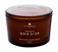 Bougie Parfumée en Verre Glowy 440g Bois d'Or